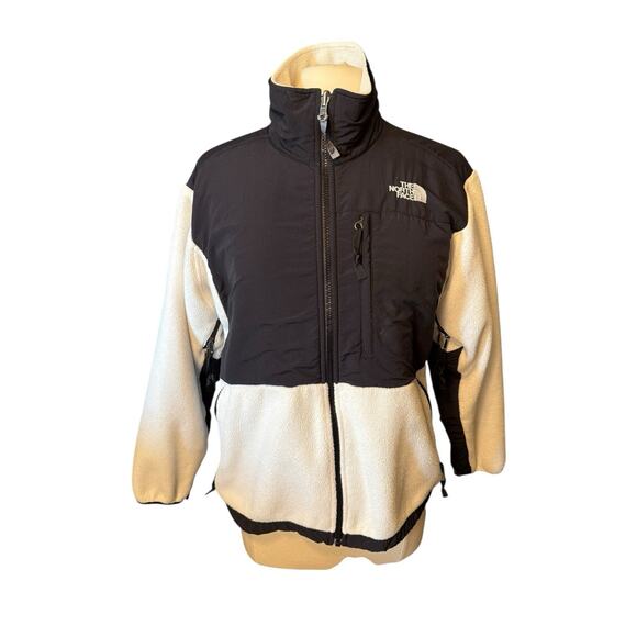 The North Face Vintage Y2K Denali Black and White Fleece Jacket Women's Medium - Picture 1 of 8